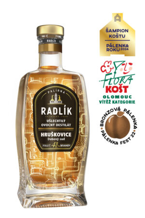 Hruškovice dubový sud 0,5 l 43%