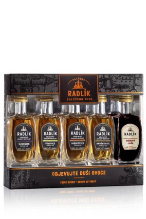 Dárkový set dubových destilátů – 5 x 0,05 l